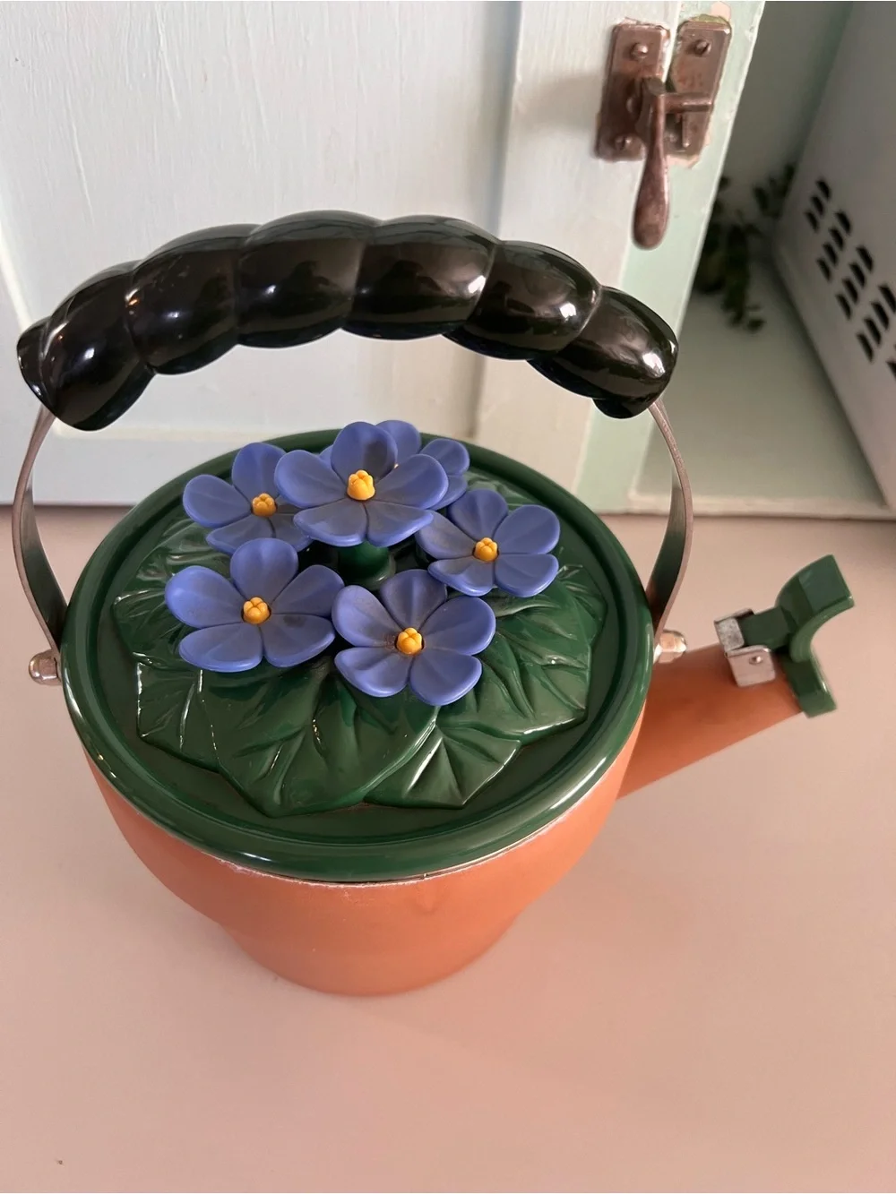 Rare 1990’s Vintage Whistling Ancona Flowerpot Teapot